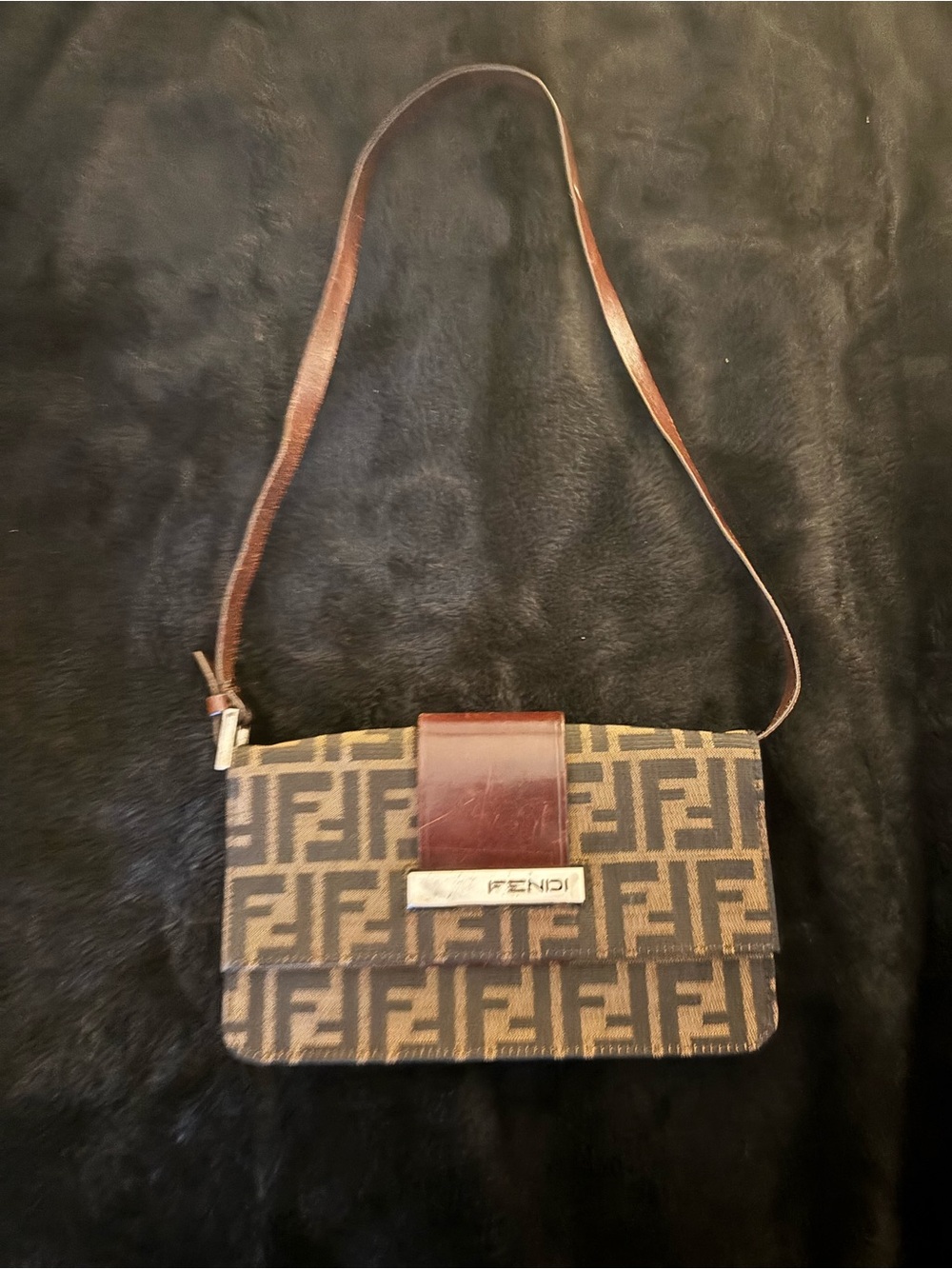 Vintage Fendi Zucca Monogram Crossbody Bag – Authentic